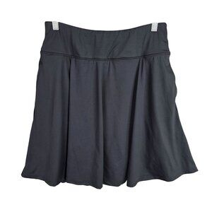 Womens Desol Black Skort Drawstring Athletic Tennis Golf Running Polyester L